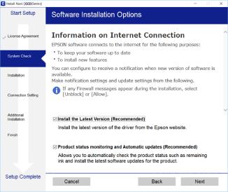 Epson XP-3100 installazione wi-fi
